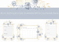 Blue & Gold Day Planner Page with Calendar (Printable 8.5x11 A4)
