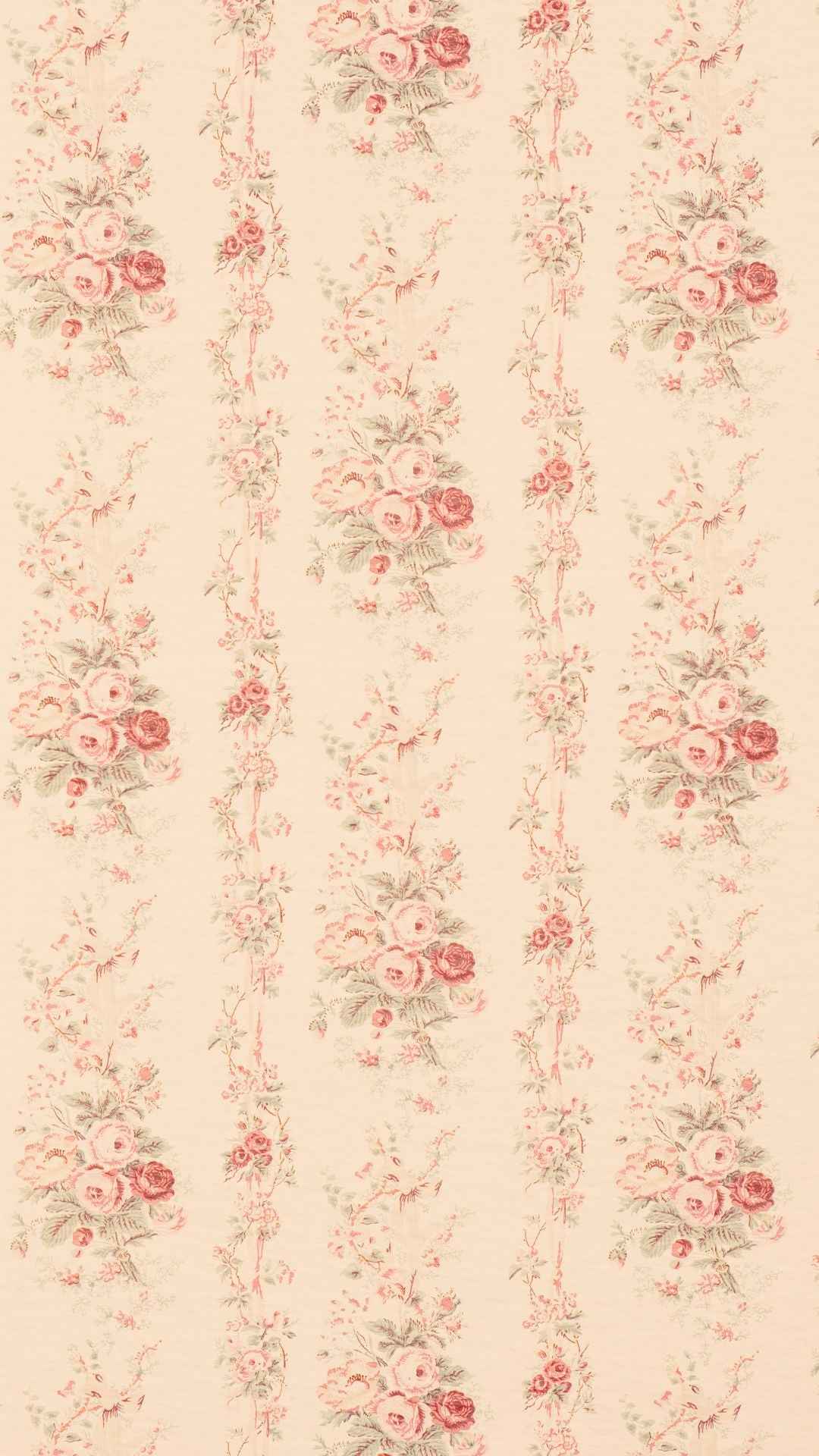 Vintage Floral Paper Phone Wallpapers | Set of 25
