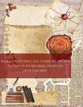 Printable Stickers | For Scrapbook and Junk Journal | Old Paper | 8.5x11