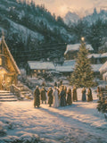 Vintage Carolers | Set of 3 | Christmas Printable Wall Art | Multiple Aspect Ratios