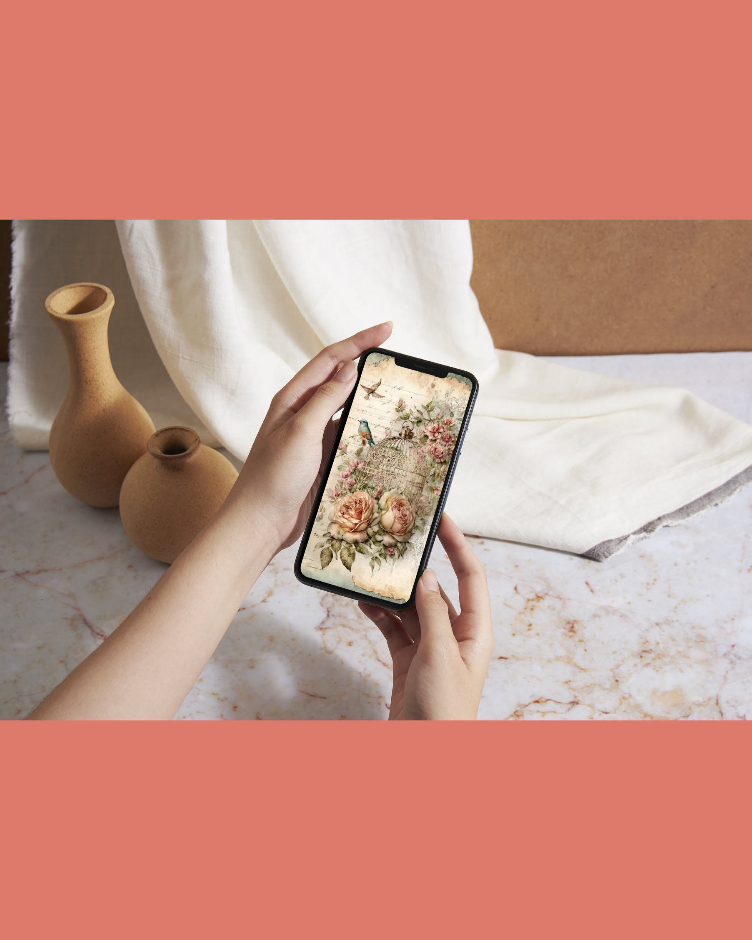 Vintage Floral Phone Wallpapers | Set of 25 Beautiful Designs