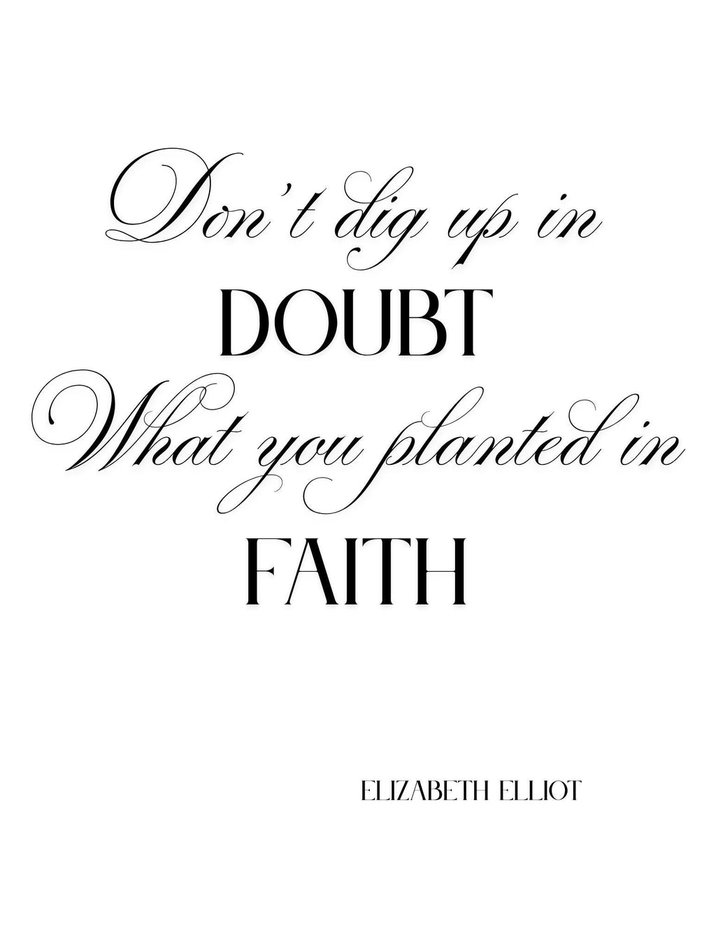 Christian Quotes Wall Art Prints: Religious Home Decor (Digital Download)