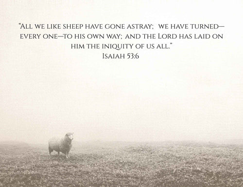 All We Like Sheep | Isaiah 53 Printable Wall Art | Multiple Aspect Ratios