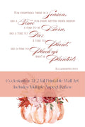 Fall Pumpkin Printable | Ecclesiastes 3:1-2 | Includes Multiple Aspect Ratios