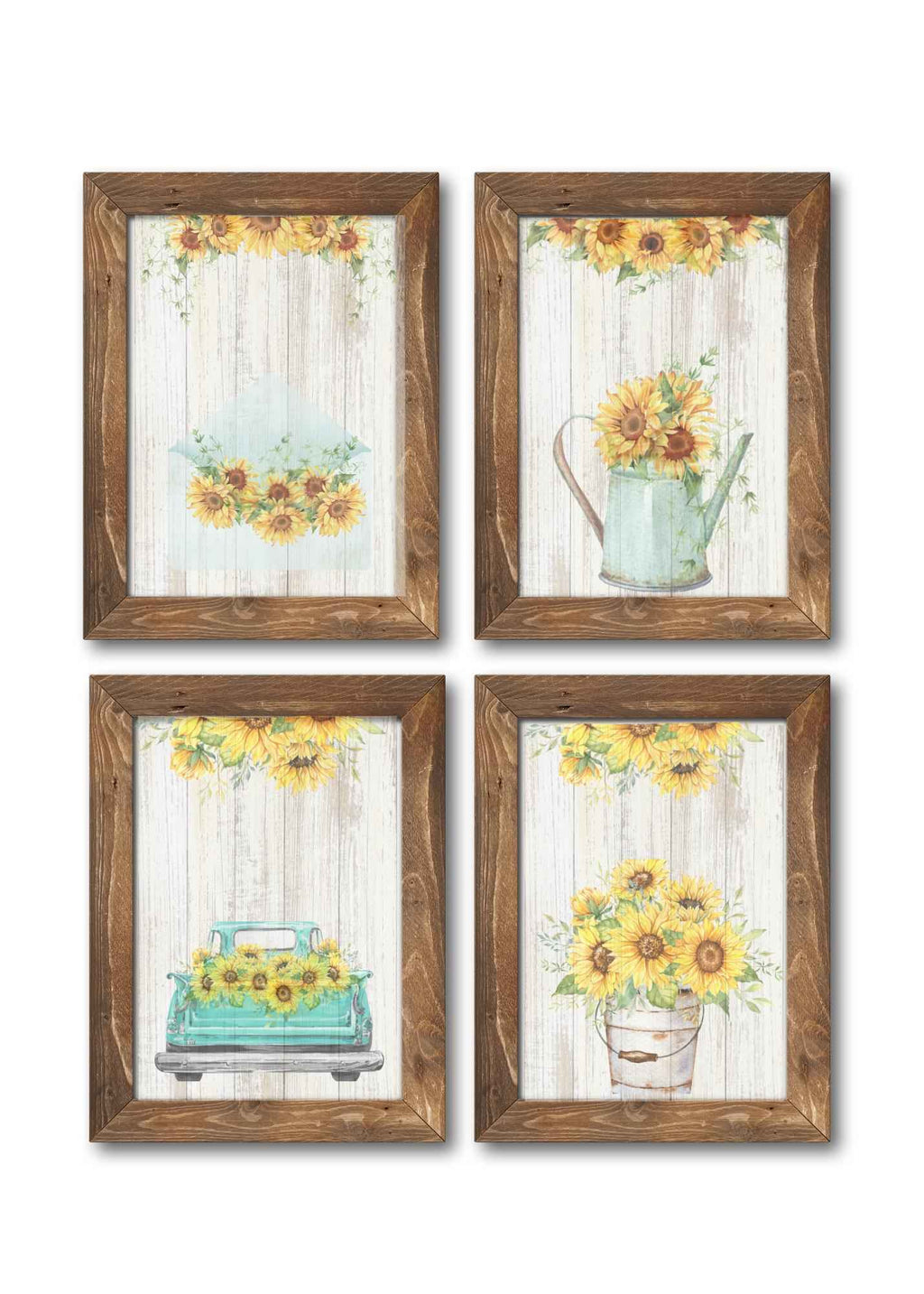 Watercolor Sunflower Collection | Printable Wall Art