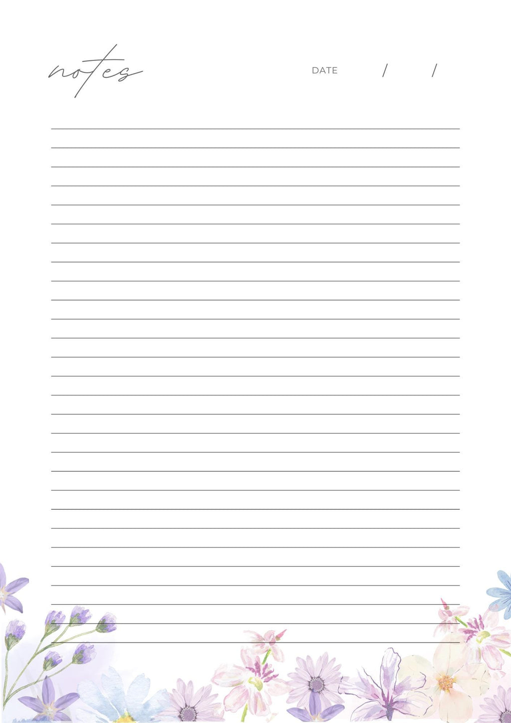 Pastel Floral Daily and Weekly Planner: Printable A4 Organizer (6 Pages) Floral Daily Planner, Digital Planner Pages, Printable Floral Planner Pages