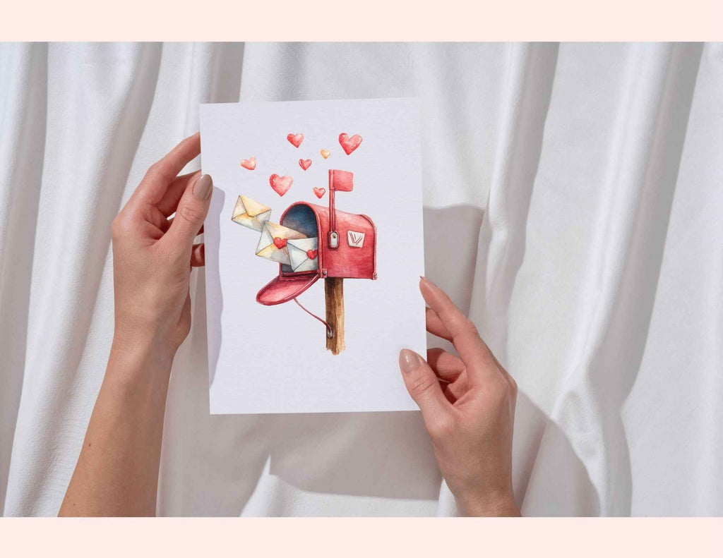 Watercolor Valentines Prints | JPG| PNG | PDF | Multiple Aspect Ratios, Cute Aesthetic Watercolor Graphics, Printable Watercolor Valentines Wall Art, Digital Download Wall Art, DIY Card Graphics