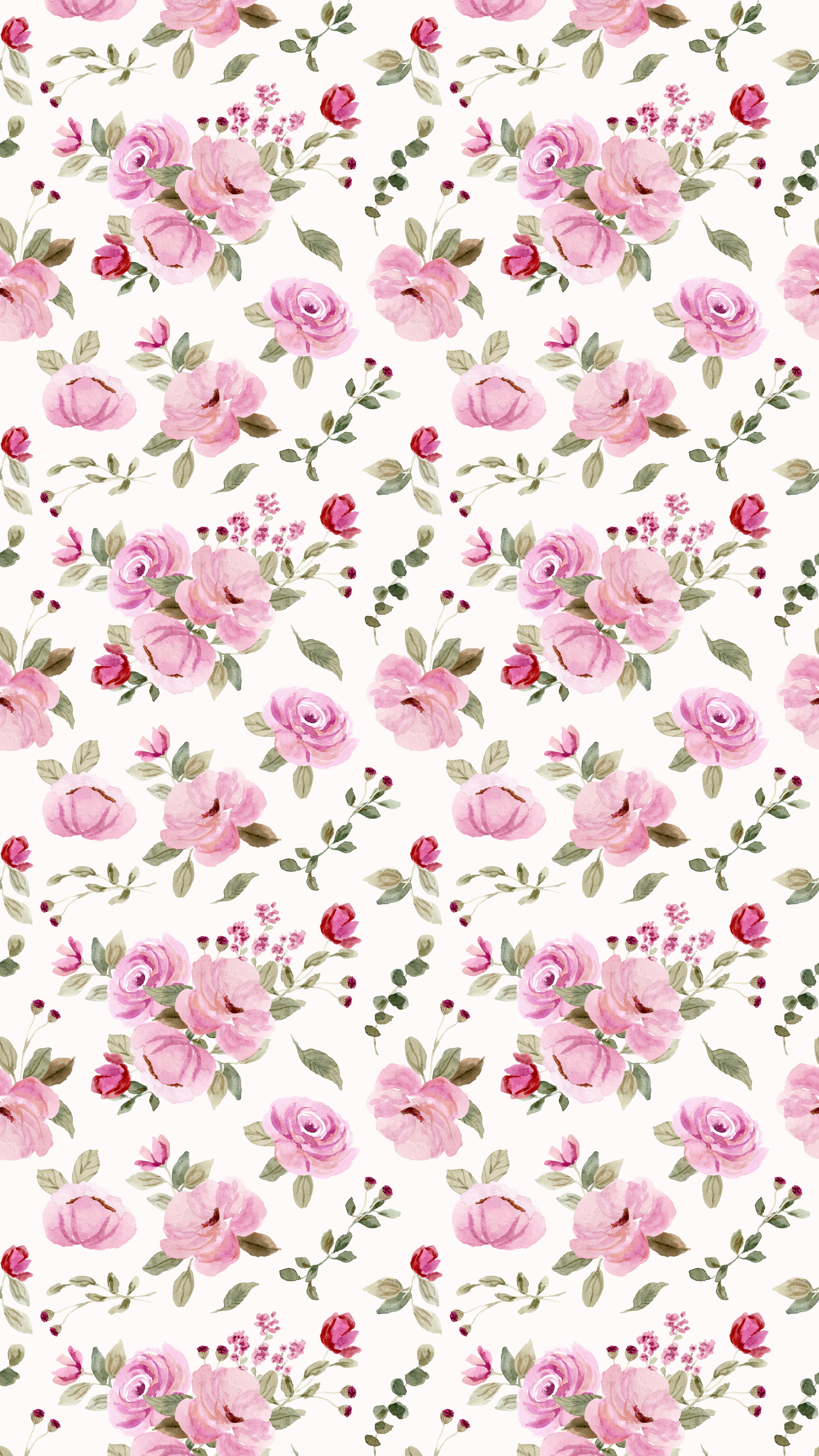 Pink Floral MagSafe tough case for iPhone