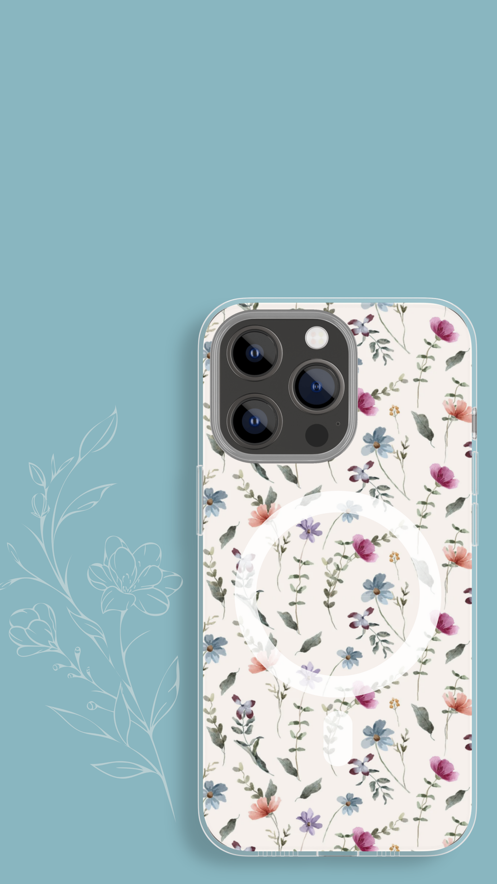 Wildflower MagSafe tough case for iPhone