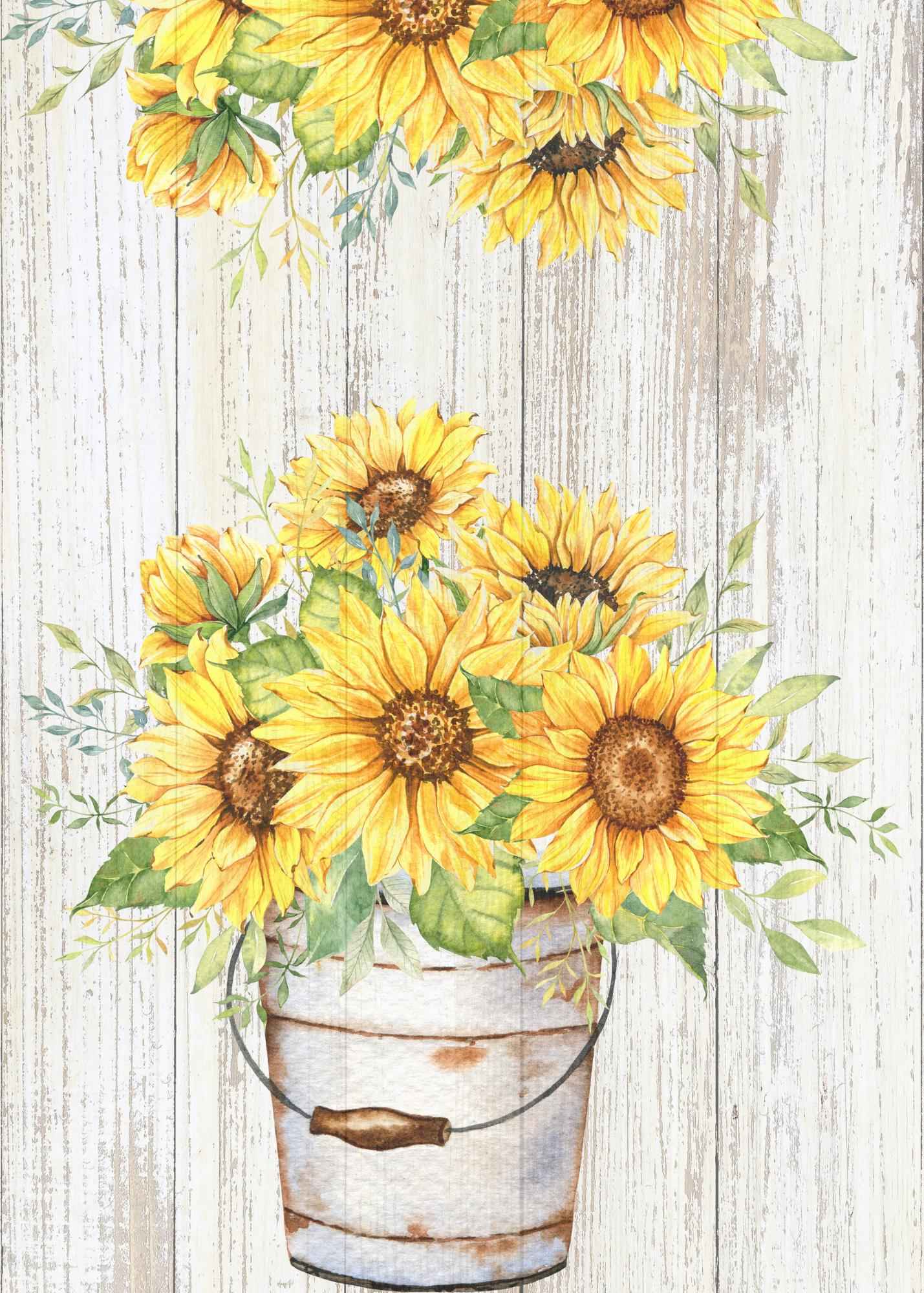 Watercolor Sunflower Collection | Printable Wall Art