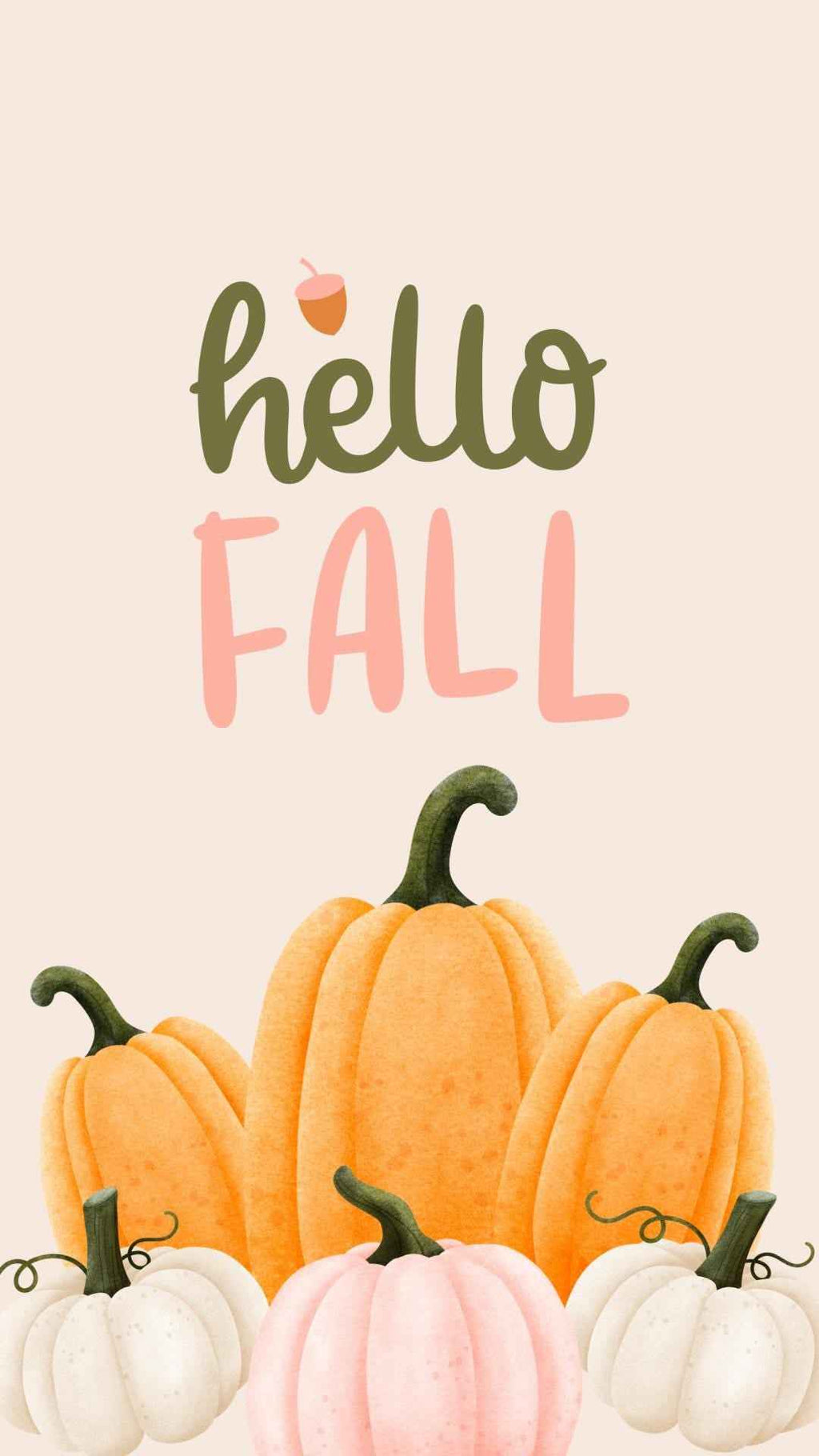 Hello Fall phone wallpaper set of 5 | IOS | Android