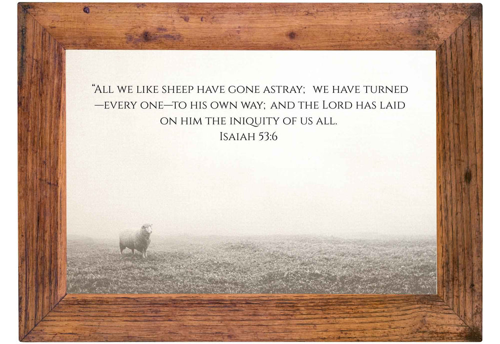All We Like Sheep | Isaiah 53 Printable Wall Art | Multiple Aspect Ratios