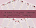 Set of 4 Grocery List Pages | 3 Sheets Per Page | 8.5x11