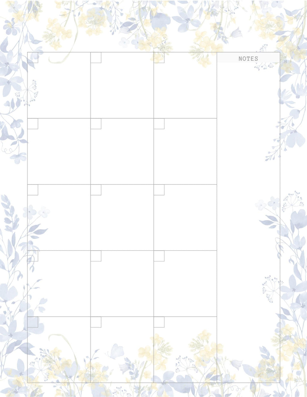 Floral Planner Printable Pages for Daily, Weekly, and Monthly Planning (A4)