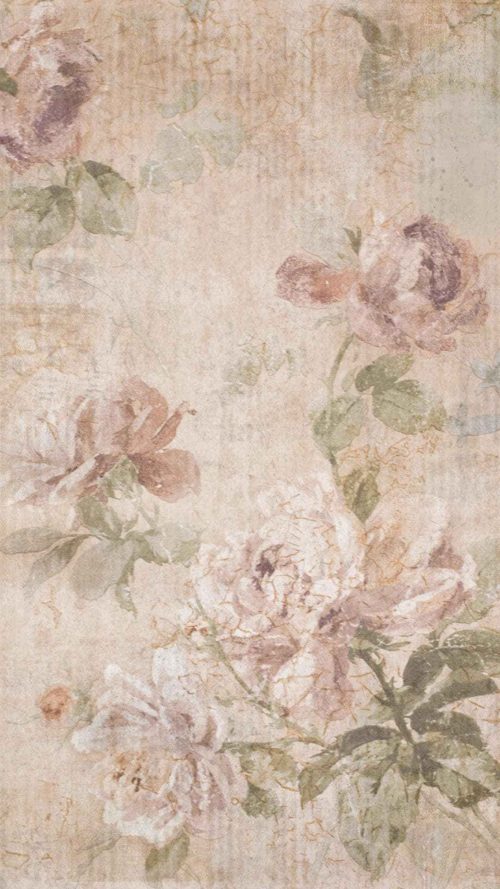 Vintage Flowers Phone Wallpaper | Set of 7 | iOS and Android | Digital Download