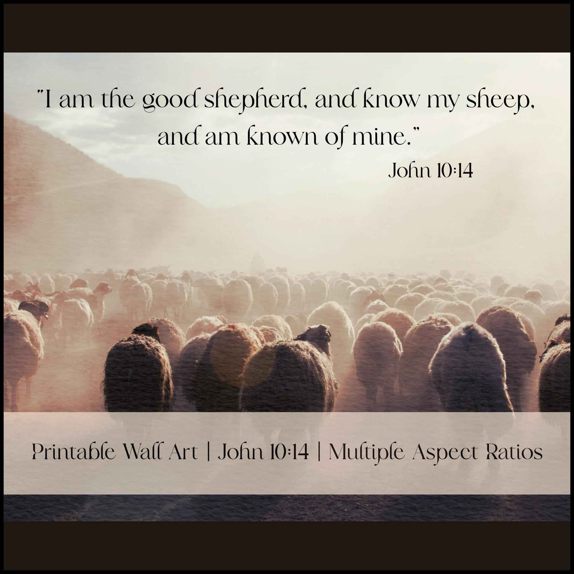 I Am The Good Shepherd | Printable Wall Art